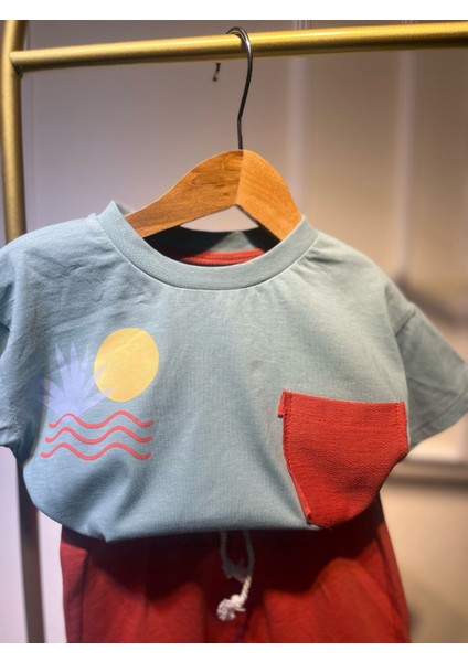 Dolunay Baskılı Erkek Bebek Alt-Üst Takım modelleri