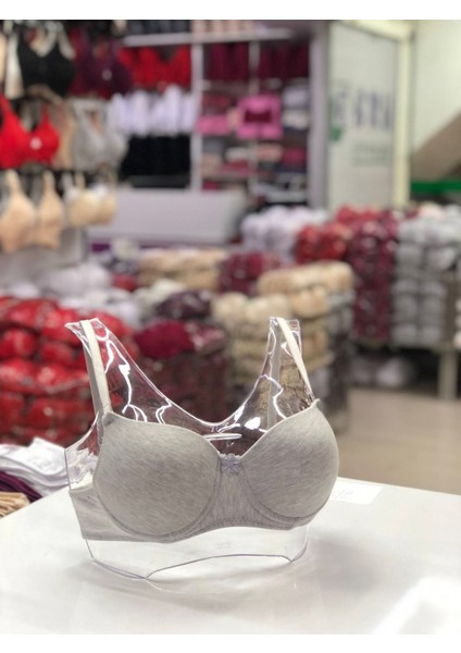 Iç Giyim Ebru Lüx Silikonlu Desteksiz Balenli Micro Tulumlu Sütyen (Sütyen Yıkama Topu Hediyeli )