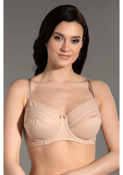 Iç Giyim New Bra Balenli Desteksiz Tül Detaylı C-D Cup Size Toparlayıcı Sütyen