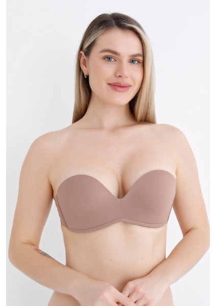 Iç Giyim Nbb Silikonlu Askısız Straplez Destekli Sütyen
