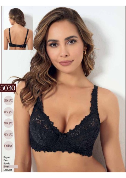 Iç Giyim Godewo Yarım Süngerli Dantelli Toparlayıcı (Minimizer) Balenli Içi Boş Sütyen