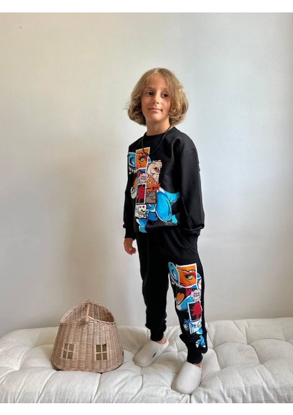 Dinazor Baskılı Uzun Kollu Erkek Çocuk Alt Üst Takım fiyatları