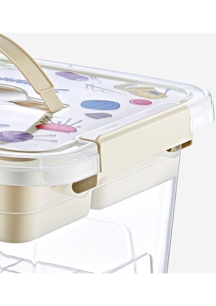 Gri 6 Lt Hobi ve Dikiş Kutusu, Çok Amaçlı ve Hafif Tasarım fırsatları