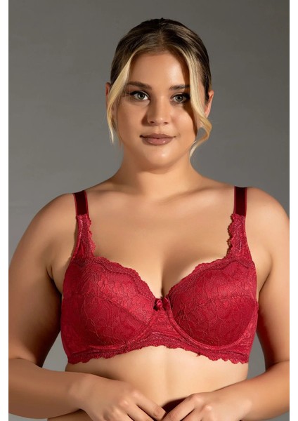 Iç Giyim New Bra Balenli Dantelli Toparlayıcı Içi Boş Sütyen