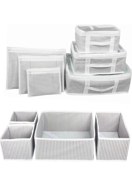 Gri Çok Amaçlı Valiz ve Düzenleyici Kutu Seti, Pratik Saklama Çözümü fırsatları