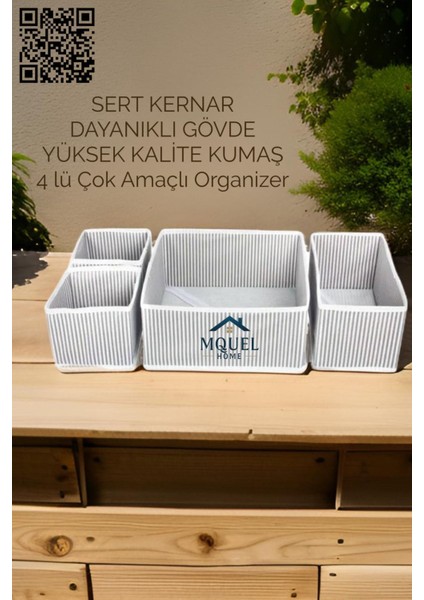 Gri Çok Amaçlı Valiz ve Düzenleyici Kutu Seti, Pratik Saklama Çözümü