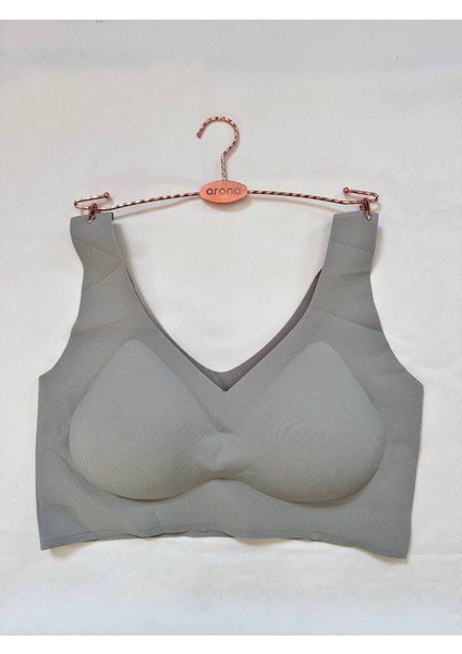 Iç Giyim Ithal Dalga Desenli Süngerli Desteksiz (Yok Gibi) Sütyen (Yıkama Filesi Hediyeli)