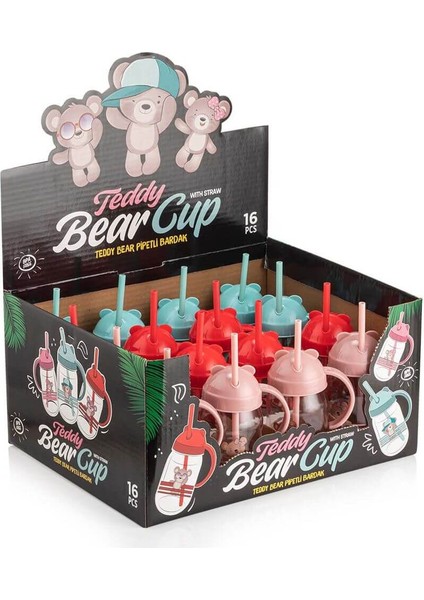 Qlux Pipetli Bardak Çoçuk Bebek Alıştırma Bardağı Bpa Içermez Cam Ayıcık Desenli Bardak fiyatları