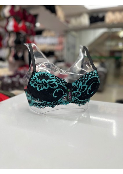 Iç Giyim Ebru Lüx Silikonlu Desteksiz Balenli Ebruli Desenli Sütyen (Sütyen Yıkama Topu Hediyeli )