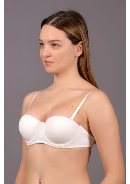 Iç Giyim New Bra Balenli Push Up Destekli Sırtı Şeffaf Straplez Sütyen modelleri