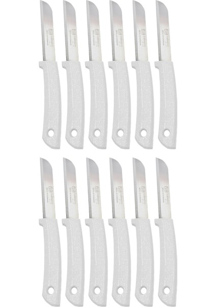 12'li Tırtıklı Meyve ve Sebze Bıçak Seti, Dayanıklı ve Şık Tasarım