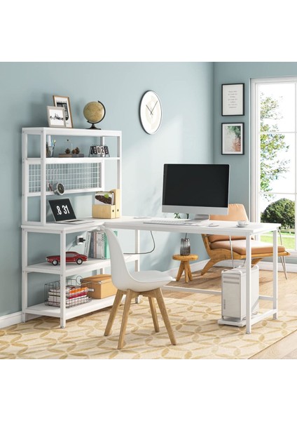 89014 160CM Çalışma Masası Oyuncu Masası Bilgisayar Masası Ders Laptop Beyaz fiyatları