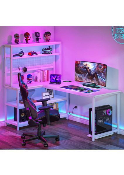 89014 160CM Çalışma Masası Oyuncu Masası Bilgisayar Masası Ders Laptop Beyaz modelleri