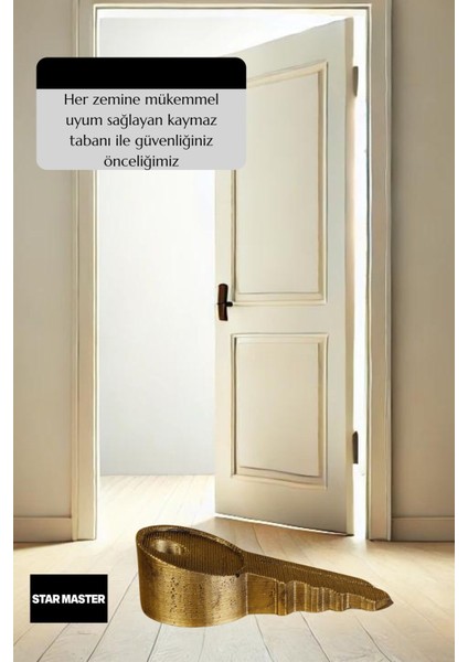 Kapı Takozu Kapı Tutacağı Kapı Stoperi Kapı Durdurucu Altın Eskitme Model 5
