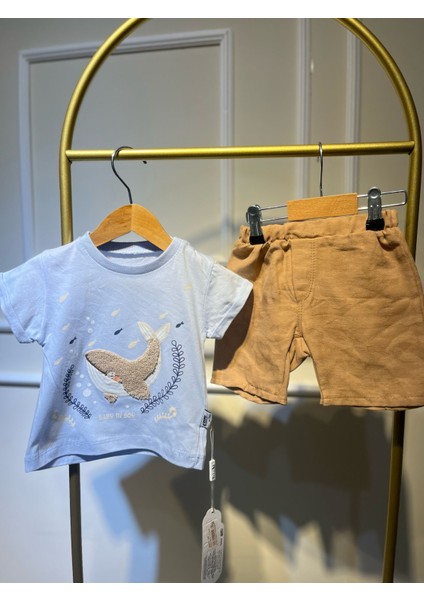 Hi Yunus Balıklı Erkek Bebek Alt-Üst Takım