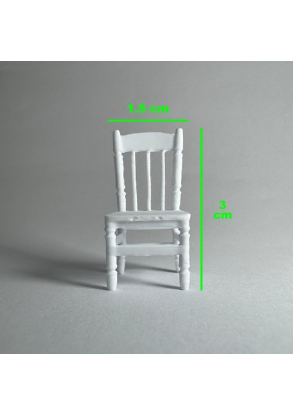 Masa ve Sandalye Figür Maket - 1/50 Ölçekli 1:50 2-3cm modelleri