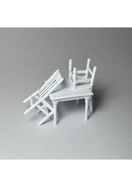 Masa ve Sandalye Figür Maket - 1/50 Ölçekli 1:50 2-3cm fırsatları
