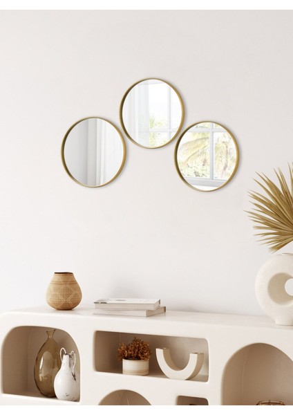 Altın Yuvarlak Aynalı Sunumluk, Kahve ve Çay Ikramlarınız Için 24X24 Büyüklük fiyatları