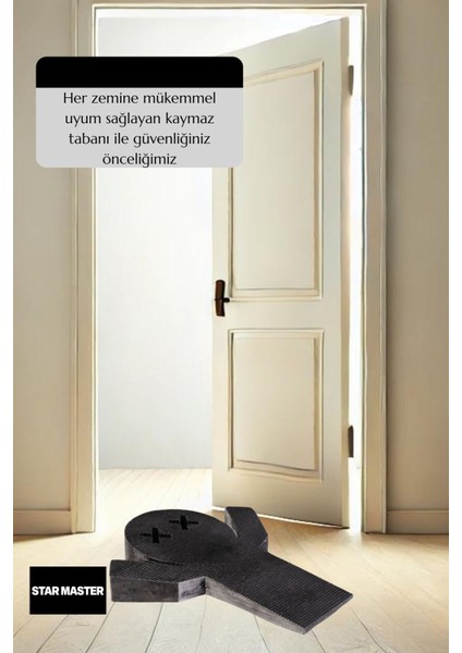 Kapı Takozu Kapı Tutacağı Kapı Stoperi Kapı Durdurucu Gümüş Eskitme Model 3