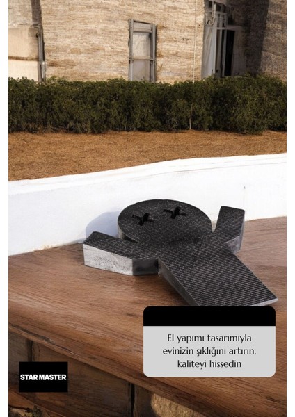 Kapı Takozu Kapı Tutacağı Kapı Stoperi Kapı Durdurucu Gümüş Eskitme Model 3