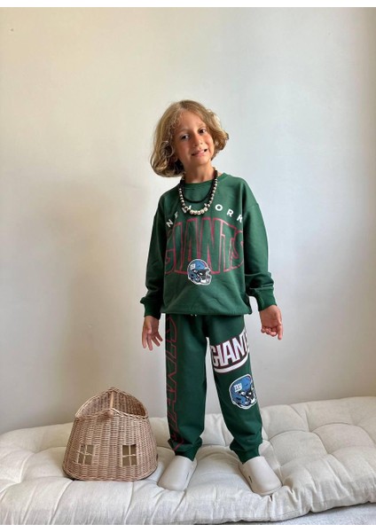 Baskılı Uzun Kollu Erkek Çocuk Alt Üst Takım