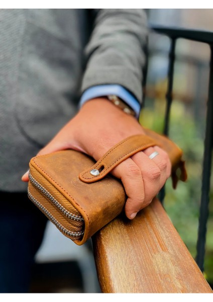 Deri Telefon Bölmeli El Çantası Cüzdan Kartlık – Gri modelleri