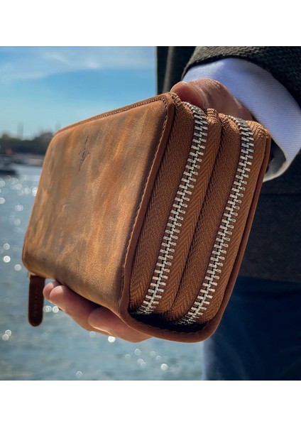 Deri Telefon Bölmeli El Çantası Cüzdan Kartlık – Gri fırsatları