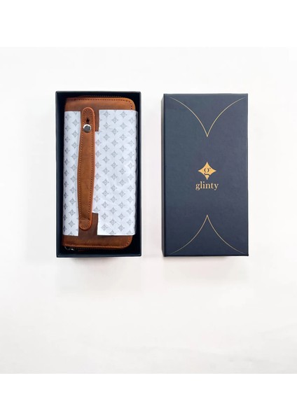 Deri Telefon Bölmeli El Çantası Cüzdan Kartlık – Gri indirimleri