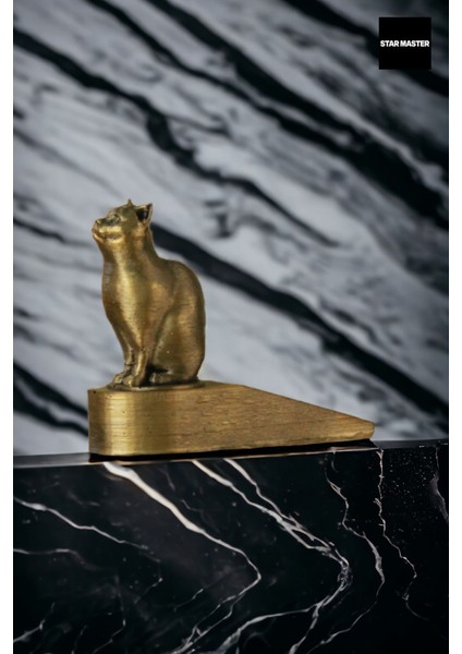 Kapı Takozu Kapı Tutacağı Kapı Stoperi Kapı Durdurucu Altın Eskitme 4 Adet Model 2