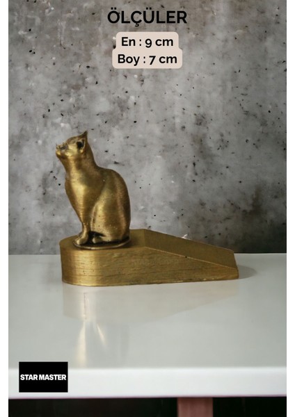 Kapı Takozu Kapı Tutacağı Kapı Stoperi Kapı Durdurucu Altın Eskitme 4 Adet Model 2