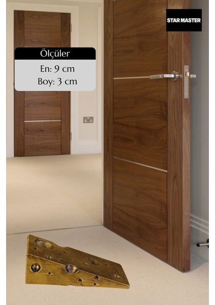 Kapı Takozu Kapı Tutacağı Kapı Stoperi Kapı Durdurucu Altın Eskitme Model 6