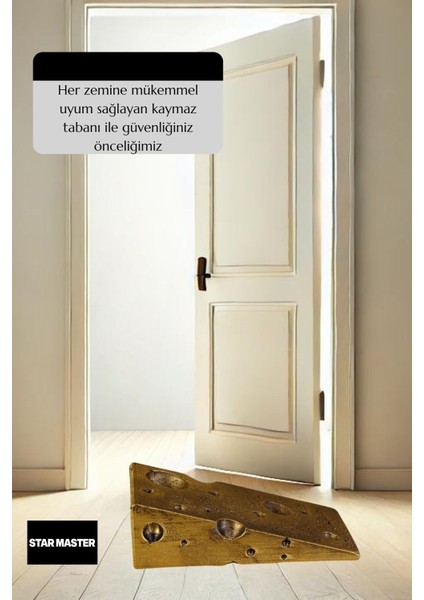Kapı Takozu Kapı Tutacağı Kapı Stoperi Kapı Durdurucu Altın Eskitme Model 6
