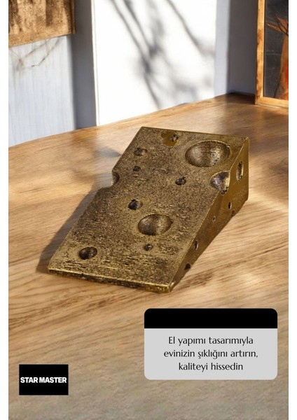 Kapı Takozu Kapı Tutacağı Kapı Stoperi Kapı Durdurucu Altın Eskitme Model 6