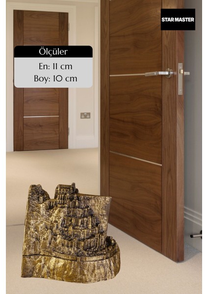 Kapı Takozu Kapı Tutacağı Kapı Stoperi Kapı Durdurucu Altın Eskitme Model 8