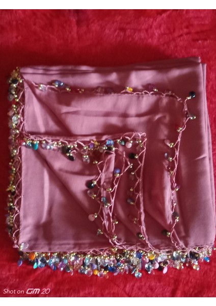 El Emeği Kristal Damla Boncuklu Yazma ,tülbent Yemeni, Fular ,4 Kenar Oyalı modelleri