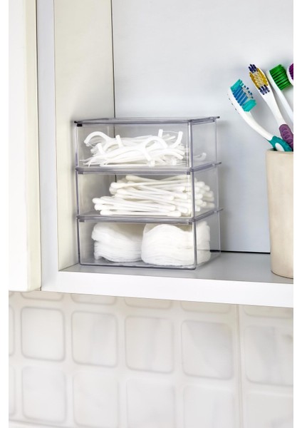 12'li Akrilik Kapaklı Mini Kase Seti, Beyaz, Hobi ve Düzenleme Için Ideal modelleri