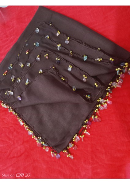 El Emeği Kristal Damla Boncuklu Yazma ,tülbent Yemeni, Fular ,4 Kenar Oyalı modelleri