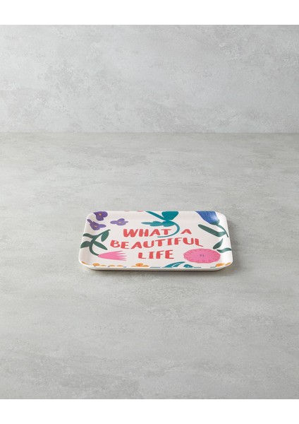 Renkli Melamin Tepsi Seti 33X24 Cm, Şık ve Hafif Kullanım Kolaylığı Sağlar. modelleri