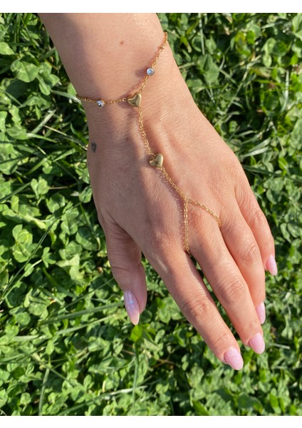 Şahmeran Zirkon Taşlı Paslanmaz Çelik Kalp Model