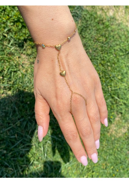 Şahmeran Zirkon Taşlı Paslanmaz Çelik Kalp Model