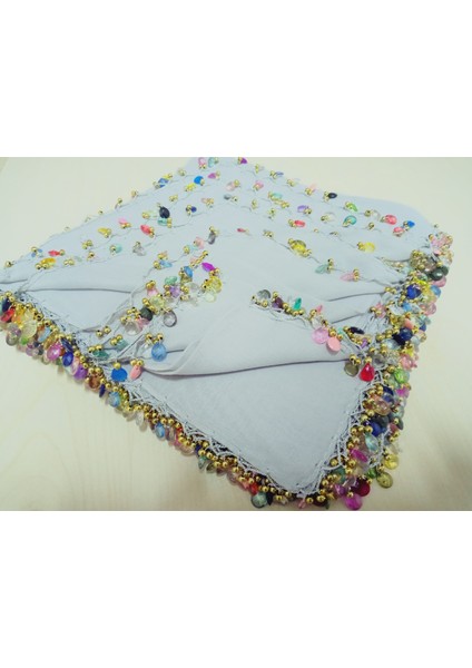 El Emeği Kristal Damla Boncuklu Yazma ,tülbent Yemeni, Fular ,4 Kenar Oyalı modelleri