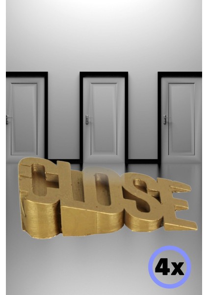 Kapı Takozu Kapı Tutacağı Kapı Stoperi Kapı Durdurucu Altın Eskitme 4 Adet Model 1 modelleri