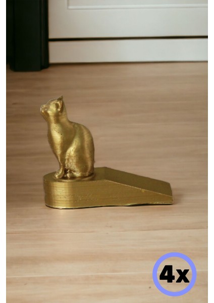 Kapı Takozu Kapı Tutacağı Kapı Stoperi Kapı Durdurucu Altın 4 Adet Model 2