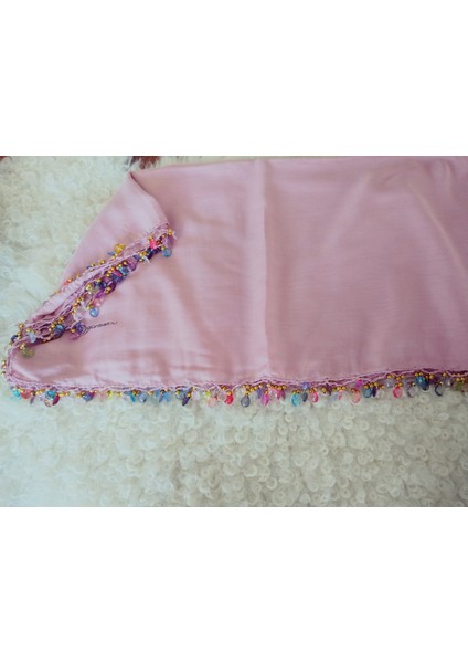 El Emeği Kristal Damla Boncuklu Yazma ,tülbent Yemeni, Fular ,4 Kenar Oyalı modelleri