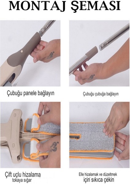 Sıkmalı Temizlik Mop, Islak ve Kuru Kullanım, Yıkanabilir, Taşınabilir, Cırtlı Paspas fiyatları