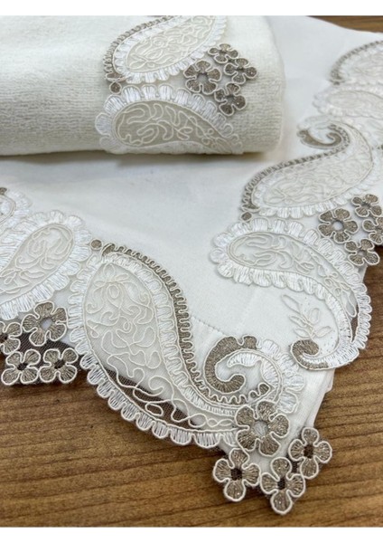 Bej Şahhal Havlu Bohça Takımı, Şık ve Kullanışlı Hediye Seti fiyatları