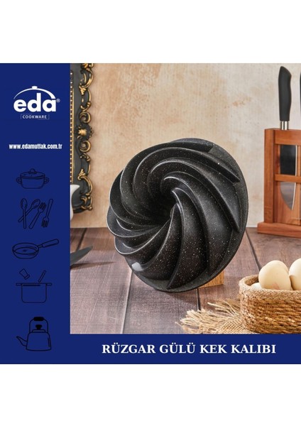 Güçlü ve Şık Döküm Rüzgar Gülü Kek Kalıbı 26 Cm, Mutfakta Şıklık ve Dayanıklılık Sağlar fiyatları