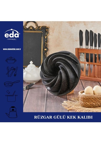 Güçlü ve Şık Döküm Rüzgar Gülü Kek Kalıbı 26 Cm, Mutfakta Şıklık ve Dayanıklılık Sağlar modelleri