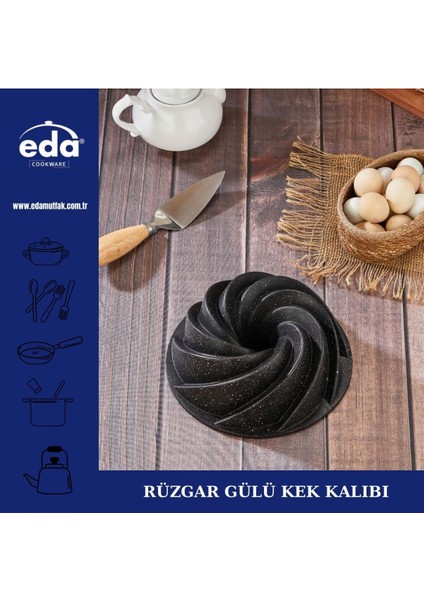 Güçlü ve Şık Döküm Rüzgar Gülü Kek Kalıbı 26 Cm, Mutfakta Şıklık ve Dayanıklılık Sağlar fırsatları