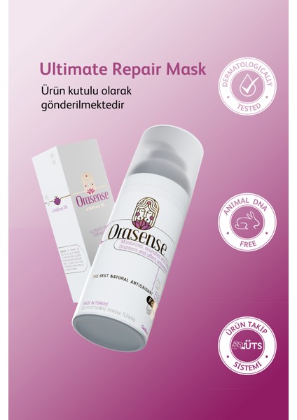 Onarıcı Krem Maske 50 ml - Safran Özlü Yoğun Onarıcı Anti-Aging Yatıştırıcı Vegan (%5 Safran Özü) fırsatları